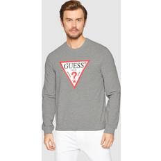 Guess Oberteile Guess Sweatshirt Audley M2YQ37 K6ZS1 Grau Slim Fit