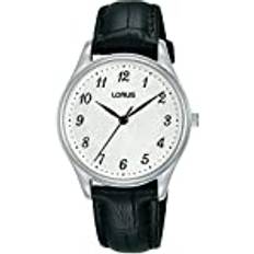 Lorus Dam Armbandsur Lorus Dam analog kvartsklocka med läderarmband RG231UX9