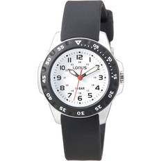 Lorus Ure Lorus Kids børneur sort silikonerem analog 10bar 30mm