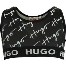 HUGO BOSS Tank Tops HUGO BOSS KIDS logo-print sleeveless crop top kids Elastane/Polyester yrs Black