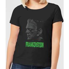 Universal Monsters Frankenstein Greyscale Women's T-Shirt Black Black