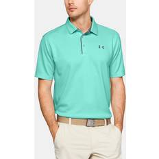 Sportswear Garment - Turquoise Polo Shirts Under Armour Men's Tech Golf Polo, Medium, Neo Turquoise/Pitch Gray