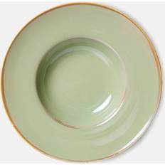 Cerámica Platos hondos HKliving de pasta Home Chef Ø28,5 cm Moss Green Plato hondo