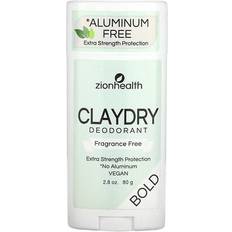 Zion Health Claydry Deodorant Bold Fragrance Free 2.8 oz