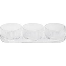 Stelton Couverts Stelton Dipschälchen Pilastro Mit Serviertablett 4er-Set Service de couverts