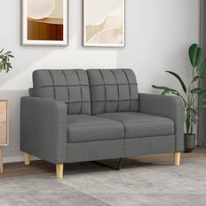 vidaXL 2-Sitzer-Sofa Dunkelgrau 120 cm Sofa