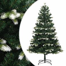 VidaXL Objetos decorativos vidaXL Rbol Artificial Con Bisagras Y Nieve Flocada 150 cm Verde Árbol de Navidad