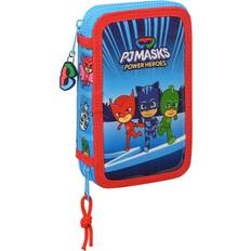 PJ Masks Dobbelt penalhus 12.5 x 19.5 x 4 cm Blå 28 stk