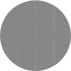 vidaXL Poolunderlag Ø500 cm polyester-geotekstil lysegrå