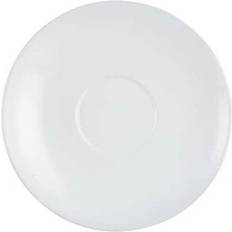 Arcoroc Teller Arcoroc Coffee White Glass Set of 6 Saucer Plate 6pcs