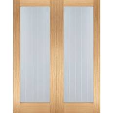 Doors LPD Mexicano Glazed Unfinished Oak 1 Lite Interior Door (x)