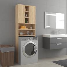 Mobiletti da bagno vidaXL Vaskemaskineskab 64x25,5x190 sonoma-eg