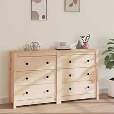 Skænk 140cm vidaXL 140x35x80 massivt Skænk
