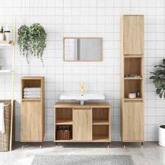 30.0 cm Højskabe vidaXL Badeværelsesskab 30x30x100 konstrueret træ
