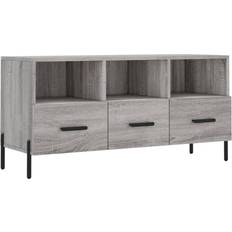 Gråa - Spånskiva TV-bänkar vidaXL Grå 102 x 36 x 50 cm TV-bänk