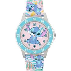 Disney Uhren Disney Lilo and Stitch Blue Printed Time Teacher