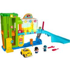 Son Garages à jouets Little People Light-Up Learning Garage