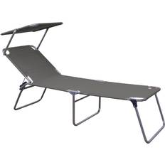 Oui Chaises longues Jan Kurtz Fiam Amigo 40+ Sun Dreibeinliege Mit Sonnendach Grau