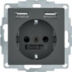 Berker 48031606 Steckdose SCHUKO/USB, B.3/B.7