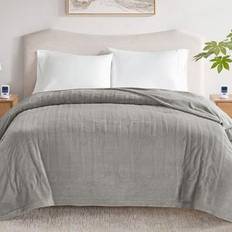 Beautyrest Microplush Heated Blanket with WiFi Technology Queen Blankets Grey (228.6x228.6cm)