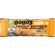 Bobo's Non-GMO Dipped Peanut Butter Oat Bar + Dark Chocolate 5 Bars