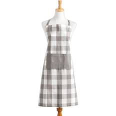 Elrene Home Fashions Farmhouse Living Buffalo-Check Kitchen 28 x 33 in Red/White Apron White