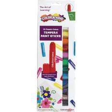 Paletmessen Colorations Colorations Tempera Paint Sticks, Set of 12 Classic Colors