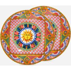 Multicoloured Soup Plates Dolce & Gabbana Set 2 Soup Plate