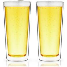 True Brands Double Walled Beer Glass