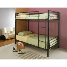 Twin Beds Coaster Twin over Twin with Ladder Bunk Bed