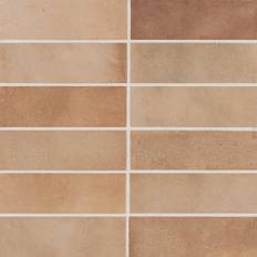 Brown Tiles Bedrosians Celine Rectangle 2 6 Matte Cotto Porcelain Floor Tile 5.33 sq. ft./Case