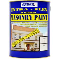 Black masonry paint Bedec Extra Flex Masonry Paint - 5 Black