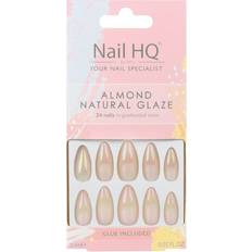 False Nails Nail HQ Almond Natural Glaze 24