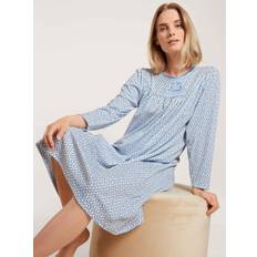 M - Men Nightgowns Calida Soft Cotton Langarm-Nachthemd, Länge