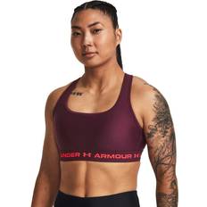 Under Armour Women's UA Crossback Mid Bra, XL, Dark Maroon
