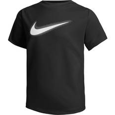 XL Camisetas Nike Big Kid's Multi Dri-FIT Graphic Training Top - Black/White