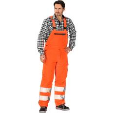 Wasserdicht Arbeitsoveralls Planam Warnschutz-Winterlatzhose uni orange