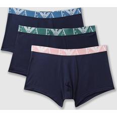 Emporio Armani Ropa interior de hombre Emporio Armani Boxers Para Hombre 3-Pack Trunks - Azul