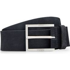 HUGO BOSS Tilbehør HUGO BOSS Suede belt with logo-engraved pin buckle