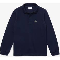 Broderet Polotrøjer Lacoste Kids' Regular Fit Petit Piqué Polo Shirt yrs Navy Blue