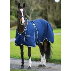 Rambo Mantas para Caballos Rambo Horseware Mantas De Cuadra, Dark Blue/Beige/Dark Blue