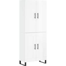 Beige Tall Bathroom Cabinets vidaXL (3195813)