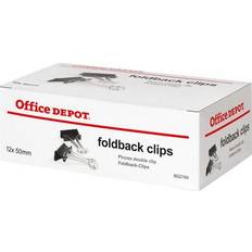 Office Depot Foldback Clips 50mm Black Pack