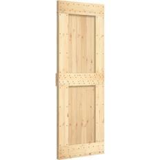 Porte Interne vidaXL Narvik 80x210 cm in Legno Massello di Pino - Marrone Porta Interna (160x210cm)