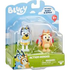 Toy Figures Bluey Figure 2-Packs, Action Heroes 2.5 Inch and Bingo Figures