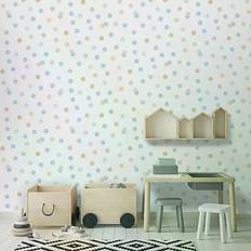 Muriva Blue Wallpapers Muriva Dotty Blue Blue
