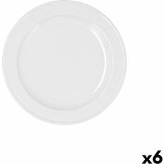 White Dessert Plates Bidasoa Glacial Ala Estrch Asiet