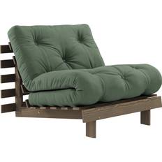 Karup Design Fauteuils Karup Design Canapé-lit Roots 90 106 Carob Brown Lacquered 756 Olive Green Fauteuil