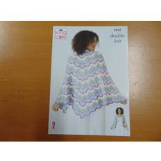 Yarn & Needlework Supplies King Cole wrap and shawl pattern 5843