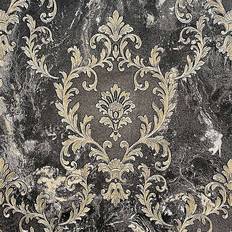 Rasch Sienna Damask Black Wallpaper